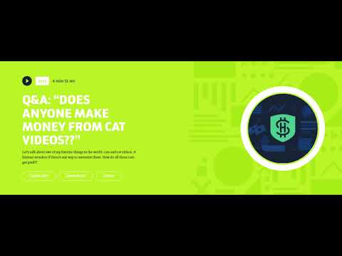 Side Hustle School - Q&A  “DOES ANYONE MAKE MONEY FROM CAT VIDEOS  ”