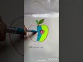 Easy Apple drawing😂 #art #satisfyling#viral #funny #drawing