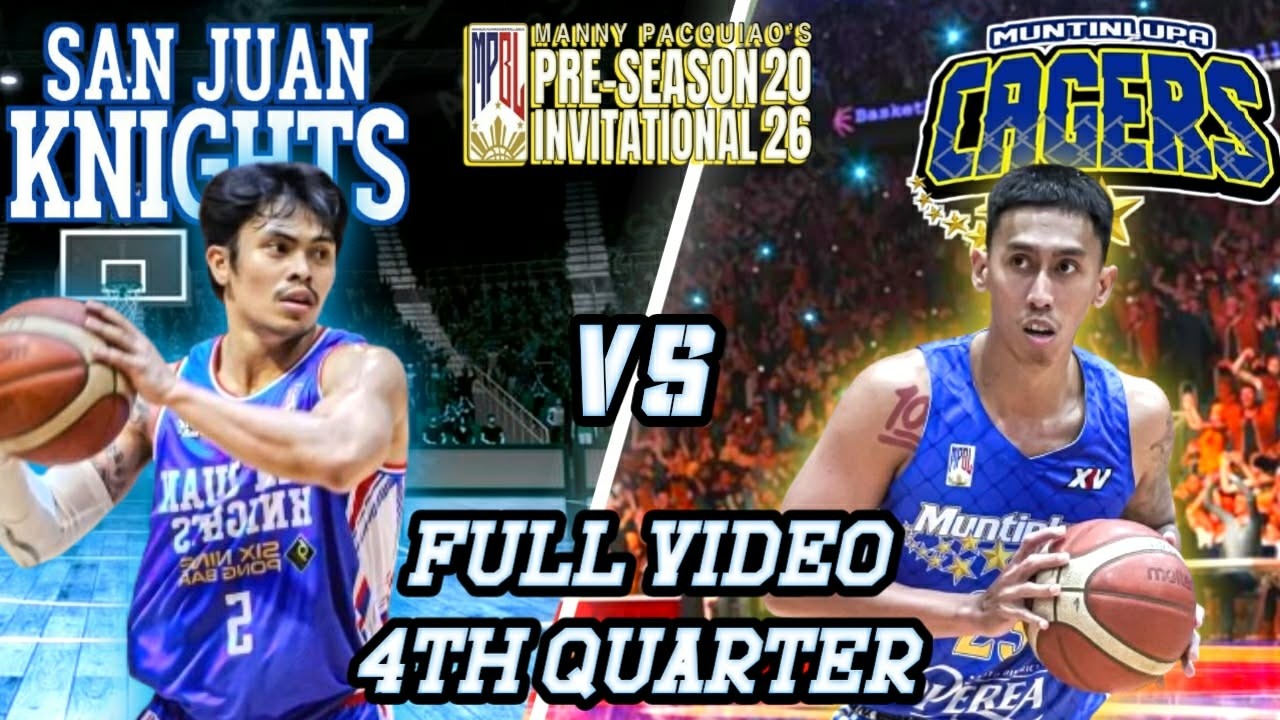 SAN JUAN  VS MUNTINLUPA | Full 4th Quarter | MPBL