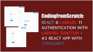 React & Laravel 11 Authentication with Laravel Sanctum - #2 React App with Typescript