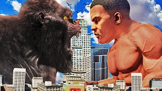 SUPER BUFF FRANKLIN vs KING KONG In GTA 5 (Fight)