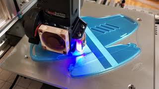 New homemade cartesian printer in action