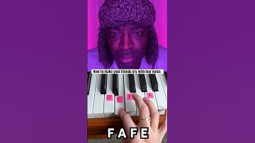 4 piano notes that will make you cry 😭 #collab #piano