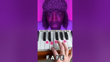 4 piano notes that will make you cry 😭 #collab #piano