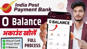 India Post Payment Bank Account Opening Online 2025 | IPPB Zero Balance Account Opening Online