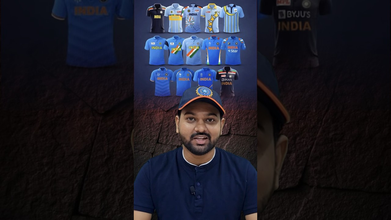 Evolution of India's Cricket Jersey 😱 #shorts