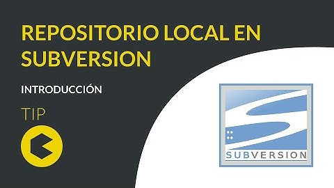Creación de un repositorio local con Subversion (SVN)