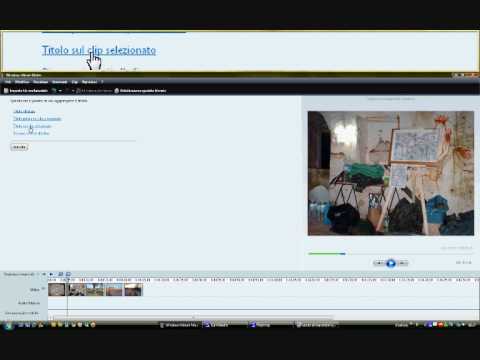 Realizzare video con foto utilizzando Windows movie maker