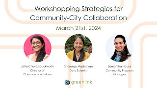 Workshopping Strategies for Community-City Collaboration - Community of Practice - March 2024