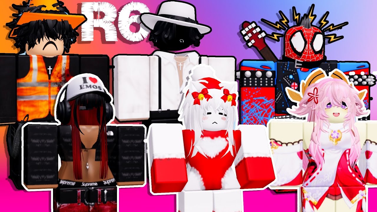Roblox r6 avatar outfit in 2023  Roblox, Roblox emo outfits, Emo fits