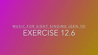 Exercise 12.6 - Music for Sight Singing