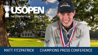 2022 U.S. Open: Matt Fitzpatrick Champion Press Conference