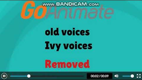 goanimate old voices: ivy voices is removed