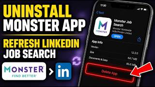 How to uninstall Monster job app and refresh your LinkedIn job search workflow - Easy Tutorial screenshot 2