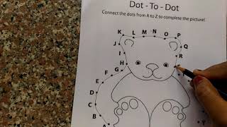 ALPHABET-DOT TO DOT-JOINING THE DOTS