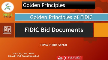 Golden principles of FIDIC PIPFA Onine