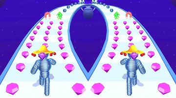 ROPE-MAN RUN 🔶🧶🔷 Gameplay All Levels iOS, Android Walkthrough Game Mobile New Level