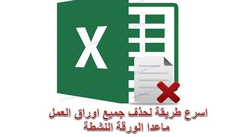Excel VBA | حذف جميع اوراق العمل ماعدا الورقة النشطة باسهل واسرع كود اكسيل