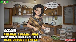 Download lagu THE CURSE OF A DISHONEST VENDOR: SHORTCHANGING RICE BOWL PORTIONS FOR BIGGER PROFITS || AZAB ANIM...
