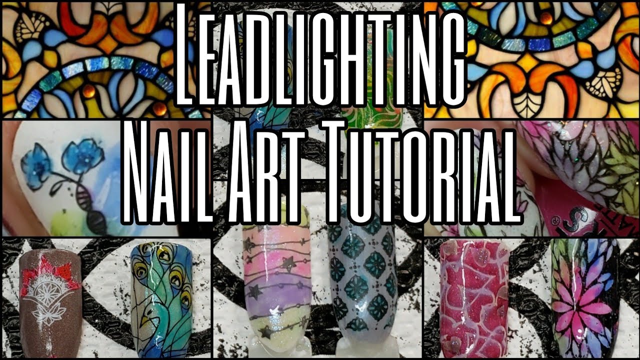 Leadlighting Nail Art Tutorial Coloring Sharpie Stamping Stained Glass Manicure Hit Bottle Jelly