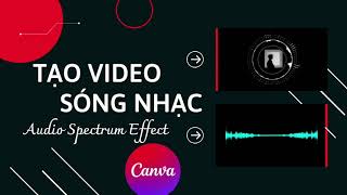 《 Canva 》Tạo video sóng nhạc online đơn giản - Create Reactive Audio Spectrum Waveform Effect Online