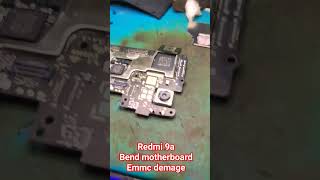 demage motherboard redmi 9a #shorts #mobilerepairing #viral #90severgreen #cpureballing