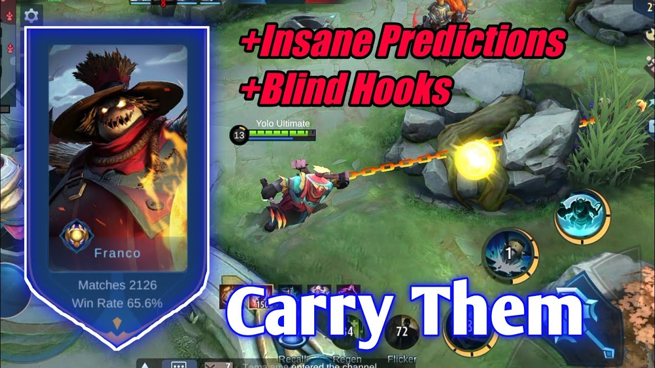 Just A 2126 Matches Franco Carrying His Teammates | Franco Gameplay 2021 | Mobile Legends