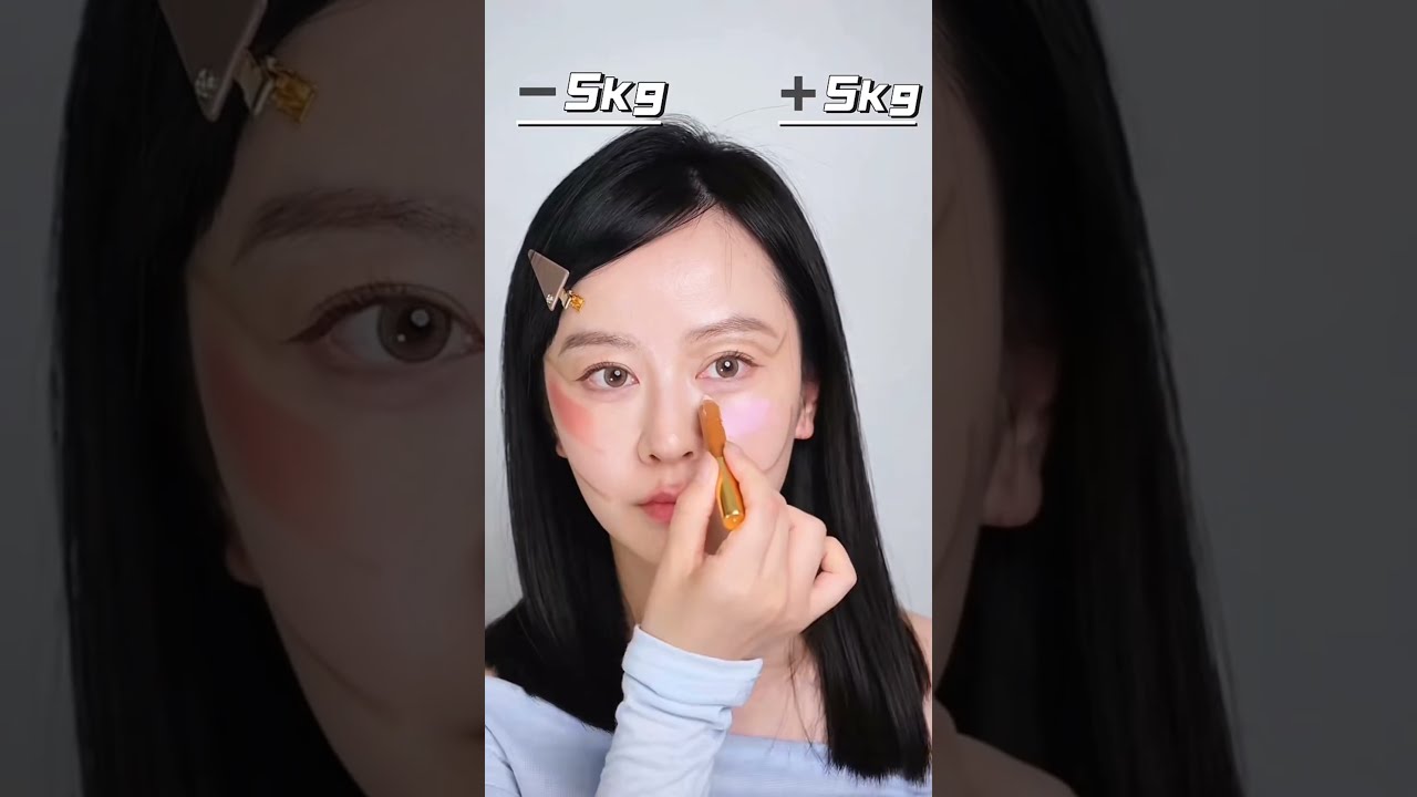 Lose Or Gain 5 Kg With Makeup Face Slimming Plumping Tricks Faceexpert Shortsfeed