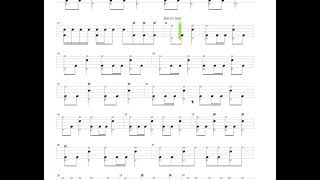 The Trooper Solo Iron Maiden Drum Only Drum Tab