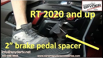 2020 RT and up 2" brake pedal spacer - Installation - The Spyder Shop