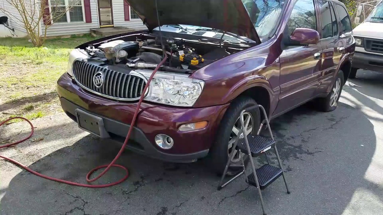 Buick 2006 buick rainier cxl : 2006, 07, 08, 09 Buick Rainier starter replacement - YouTube