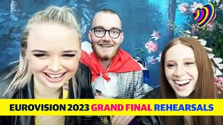 LETS DISCUSS THE GRAND FINAL REHEARSALS EUROVISION 2023