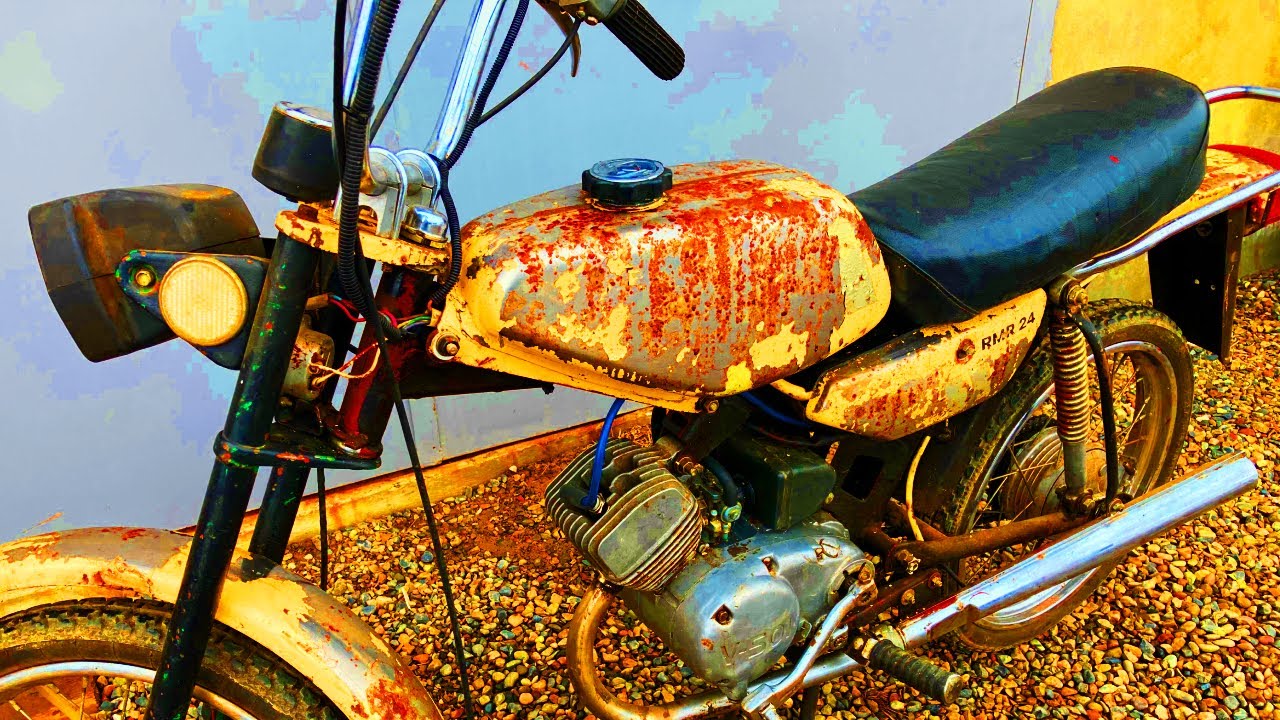 Evaporust on Rusted Chrome-Vintage Motorcycle Restoration Project