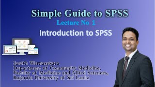 Introduction to SPSS lecture 1