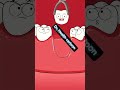 A Cow Bone Saved His Tooth 🤯#animation #funny #shorts