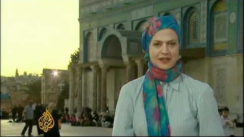 Praying in Al-Aqsa mosque  first day of Ramadan