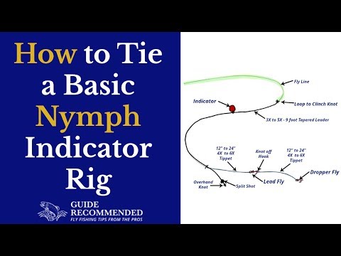 Tie a basic nymph indicator rig 