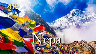 【4K】ネパールの絶景｜ピアノのリラックス音楽と美しい大自然の景色｜Nepal・Everest