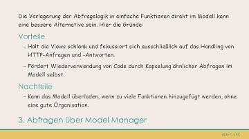 Das beste Vorgehen im Umgang mit Querysets in Django: Views vs. Model Manager verstehen