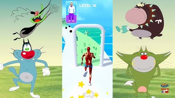 NOOB vs PRO vs HACKER DNA Run Ep.2 | Oggy, Jack, Shinchan, Bob Funny Gameplay || Snow Gamer