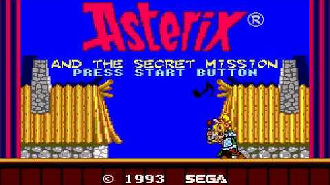 Sega Master System - Asterix and the Secret Mission Intro