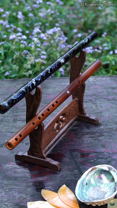 The Art of Mother-of-Pearl Flute: Carved from Bamboo, Inlaid with Stars #flute #pearl #bamboo #craft
