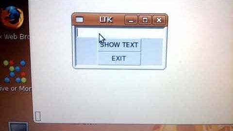LISP LTK Program with Text Input( Entry)