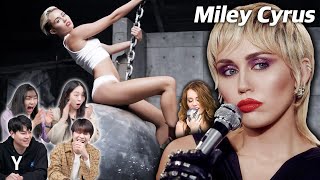 Korean Guy&Girl React To ‘Miley Cyrus’ MV for the first time | Y