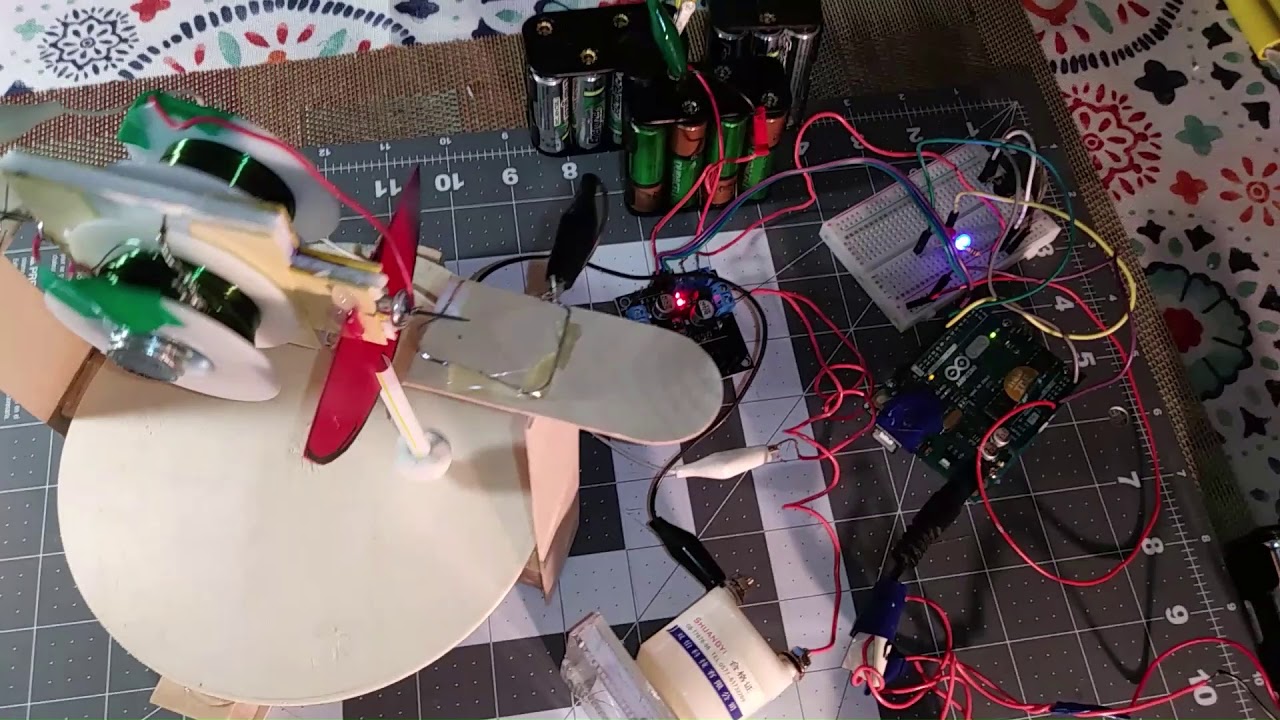 Pendulum Powered by Electromagnet Compass Version 2 - YouTube