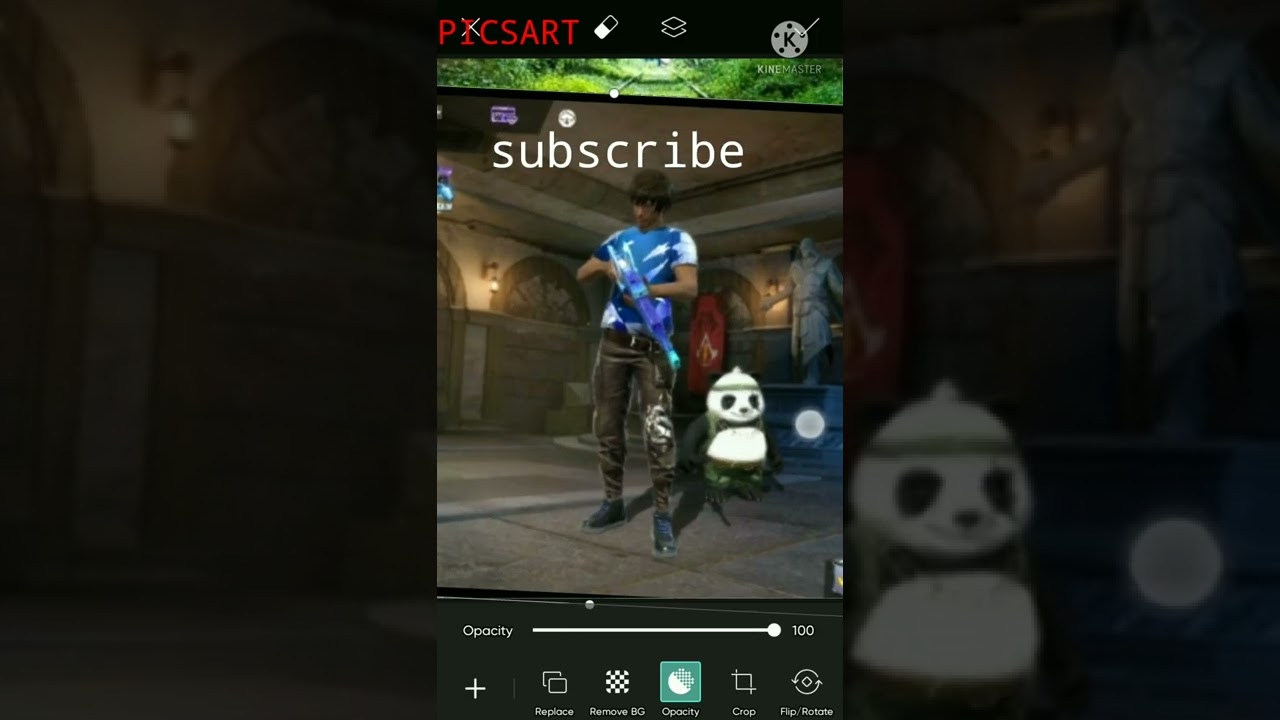 PicsArt op photo editor provides multiple image of free fire op editing