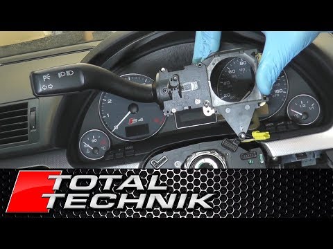 How to Remove Indicator Blinker Turn Signal Stalk - Audi A4 S4 RS4 - B6 B7 - 2001-2008