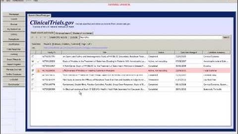 Creating studies from ClinicalTrials.gov records