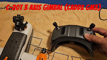 Quick Demo of Headtracking on the Goggles X and the C-20T 3 Axis Gimbal (Caddx GM3)