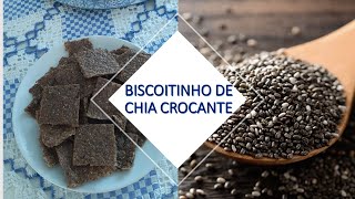 Biscoitinho Crocante De Chia Com Parmesãouma Deliciosa Receita Low Carb 